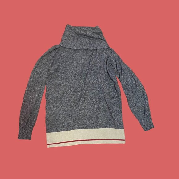 🖤 Roots Canada Cozy Dark Grey Cowl Neck Sweater (Size S) - Picture 2 of 6